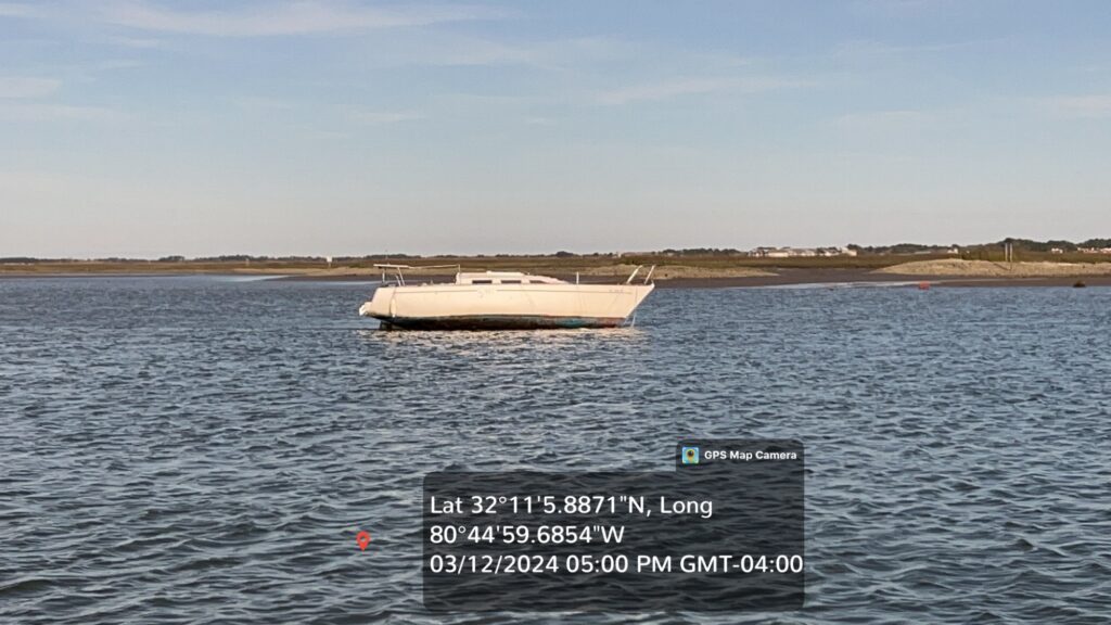 a boat on the water (MyCoast AI)