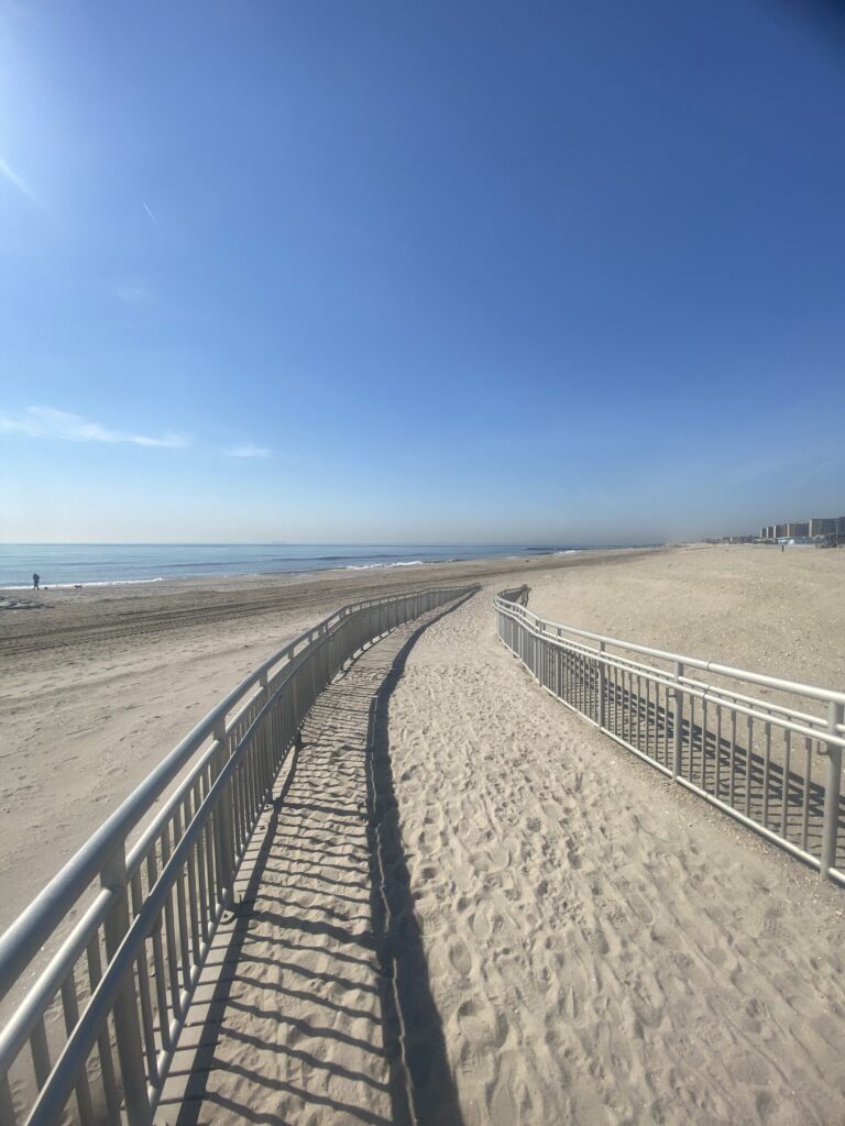 a walkway on a beach (MyCoast AI)