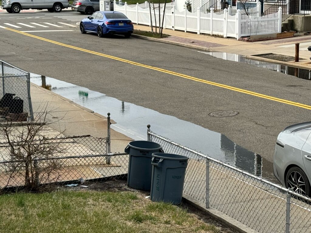 a flooded street with cars (MyCoast AI)