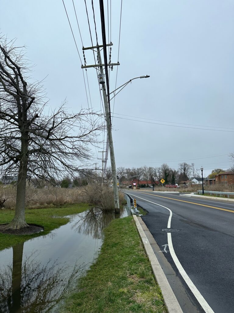 a road with water on the side (MyCoast AI)