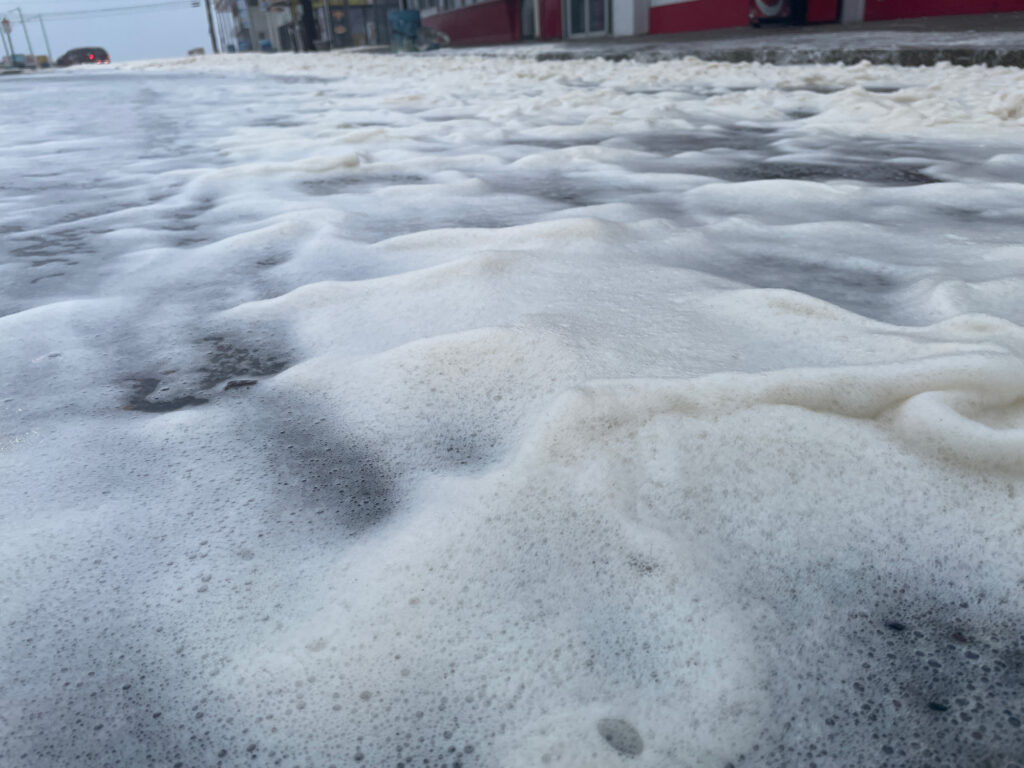 a pile of snow (MyCoast AI)