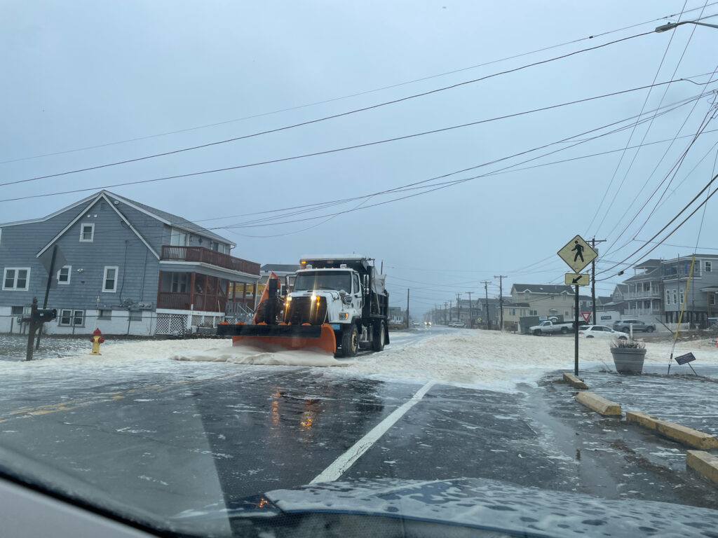 a construction vehicle on a road (MyCoast AI)