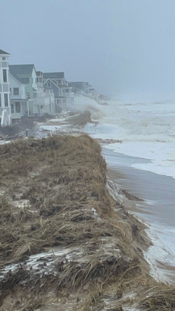 a beach with houses along it (MyCoast AI)
