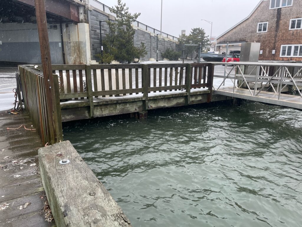 a wooden bridge over a body of water (MyCoast AI)