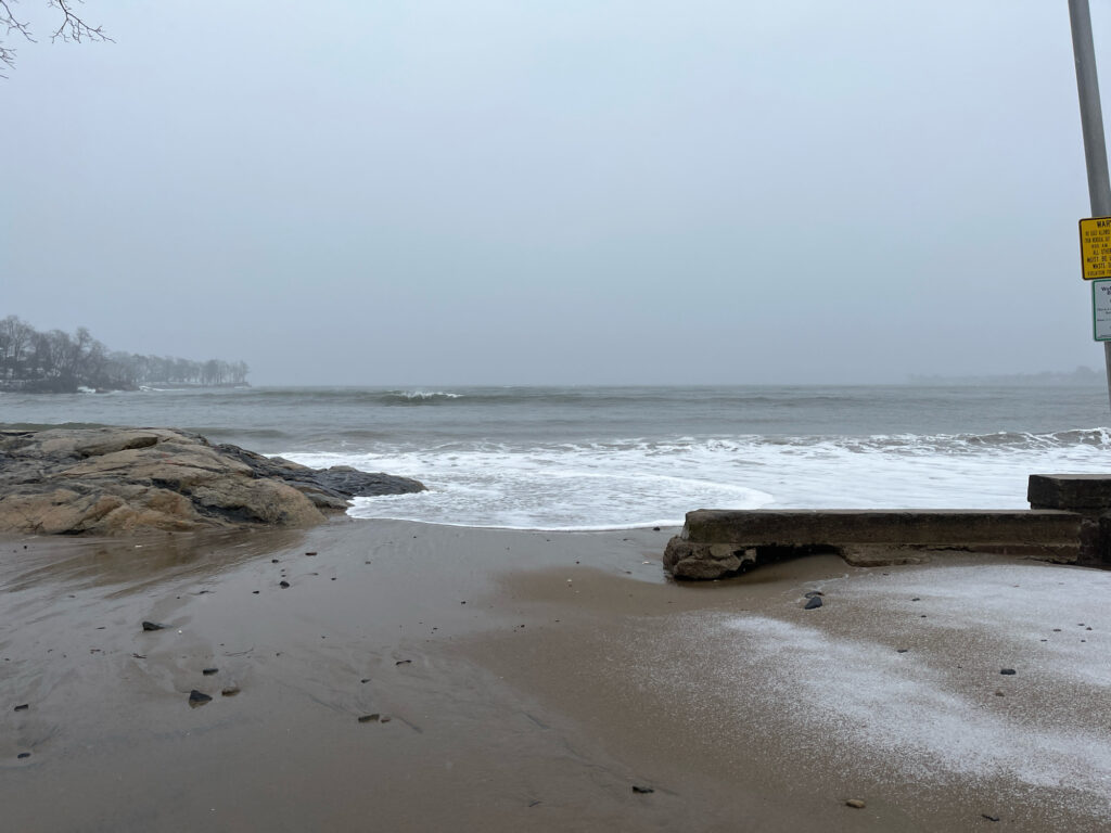 a beach with a body of water (MyCoast AI)