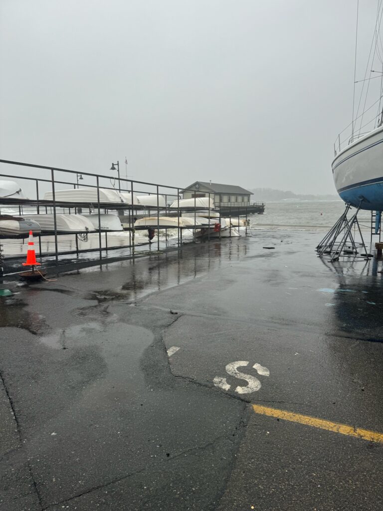 a boat docked at a pier (MyCoast AI)