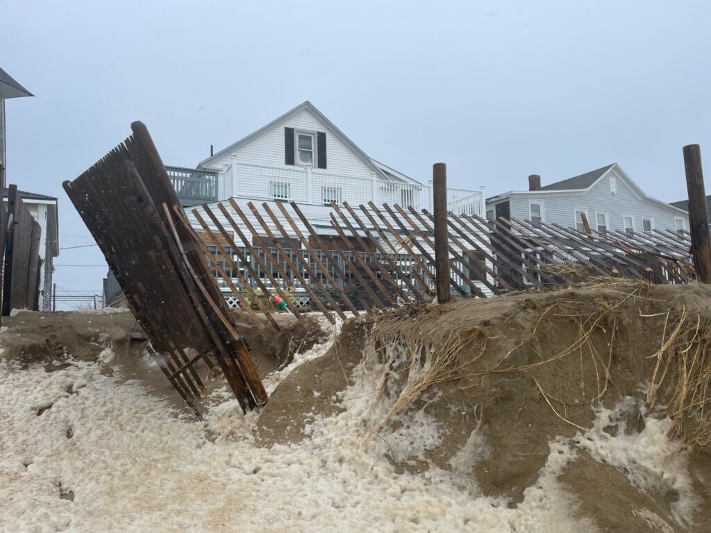 a house being built on a beach (MyCoast AI)