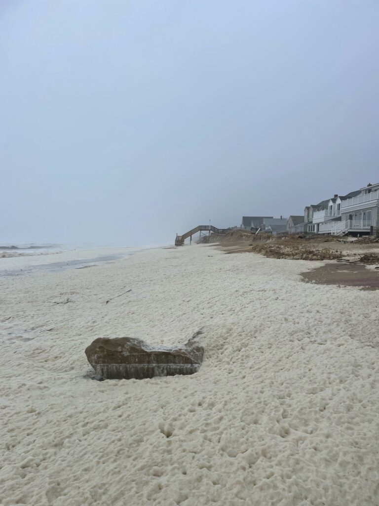 a sandy beach with buildings on it (MyCoast AI)