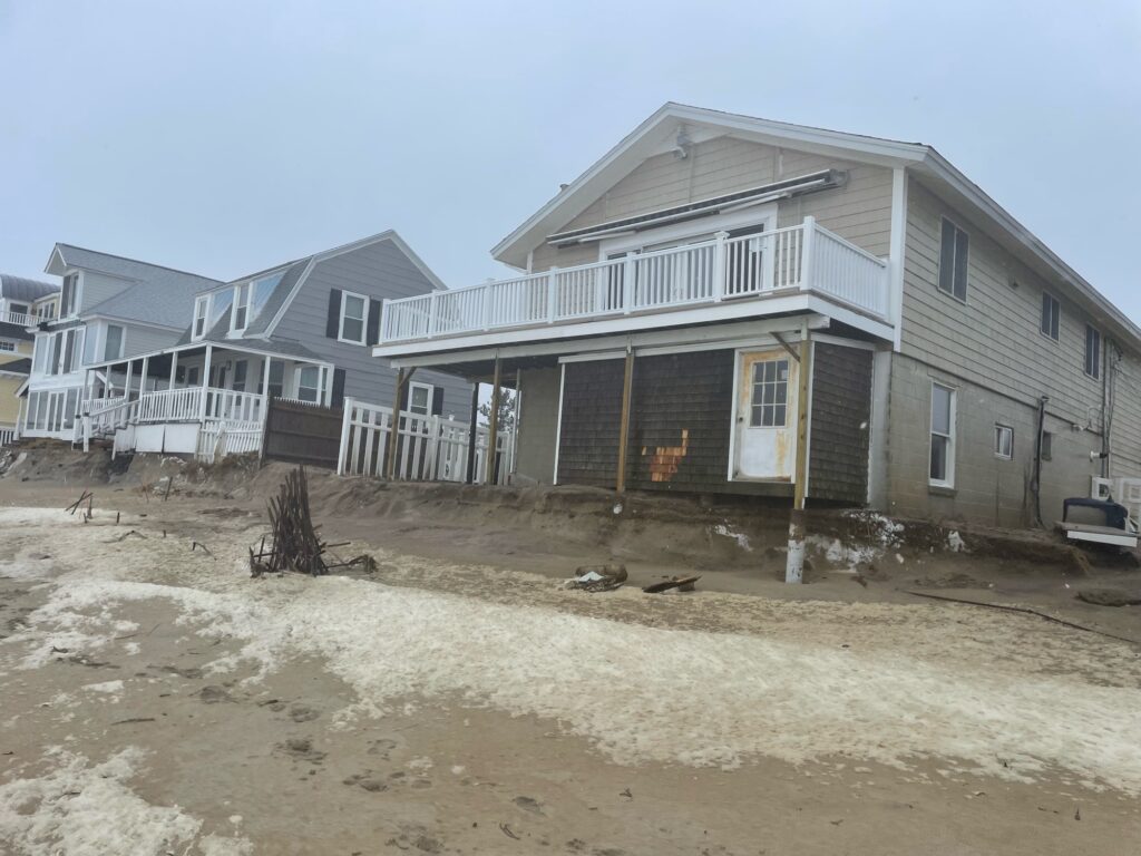 a house with a beach in front (MyCoast AI)