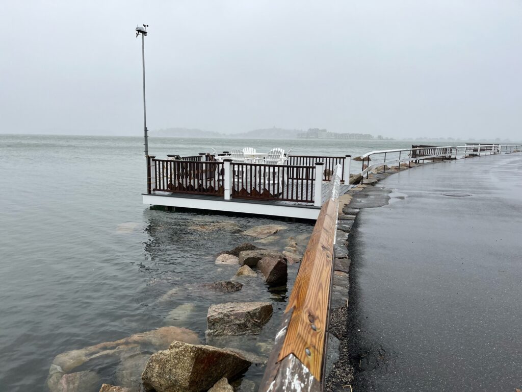 a dock over a body of water (MyCoast AI)