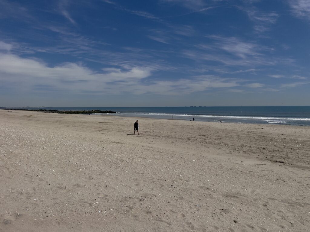 a person walking on a beach (MyCoast AI)