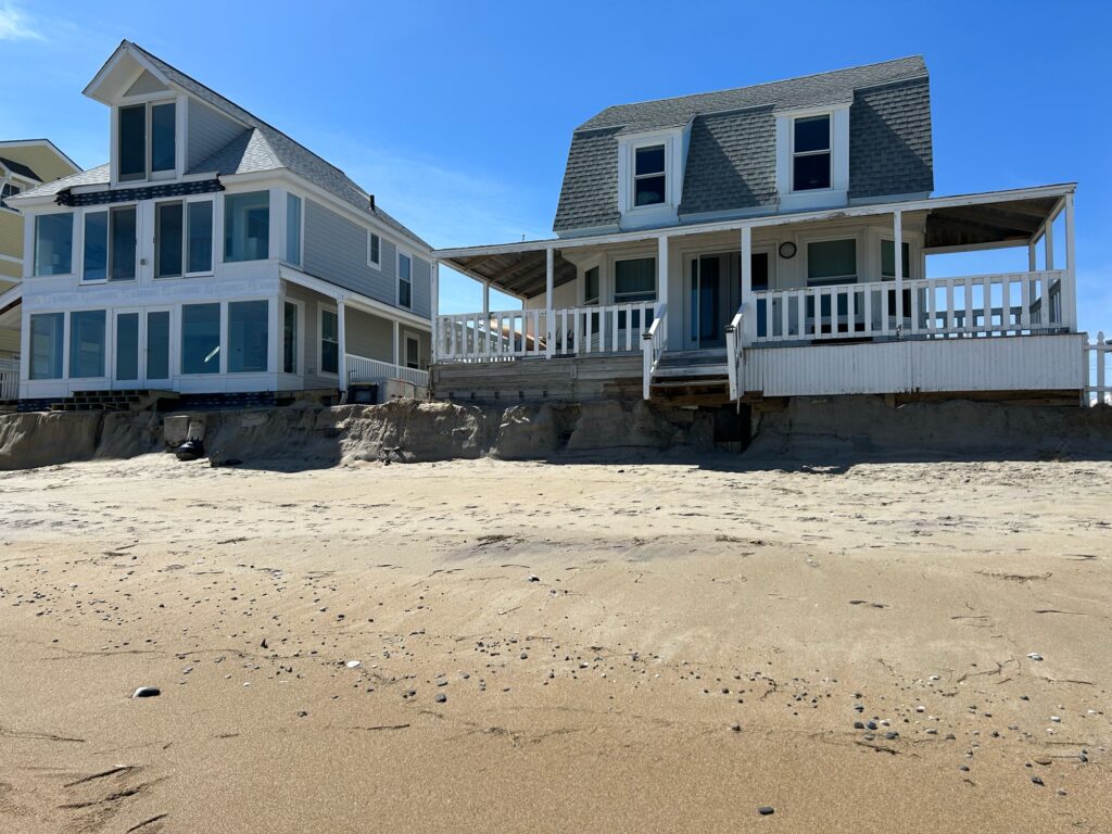 a beach with houses on it (MyCoast AI)