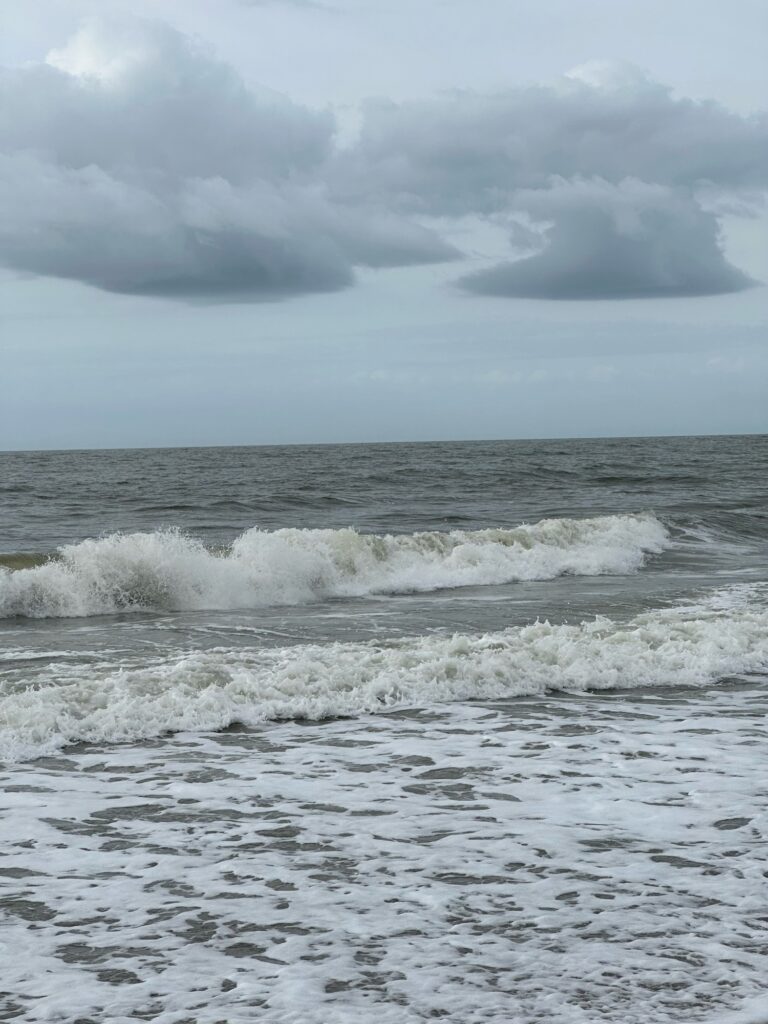 waves crashing on a beach (MyCoast AI)
