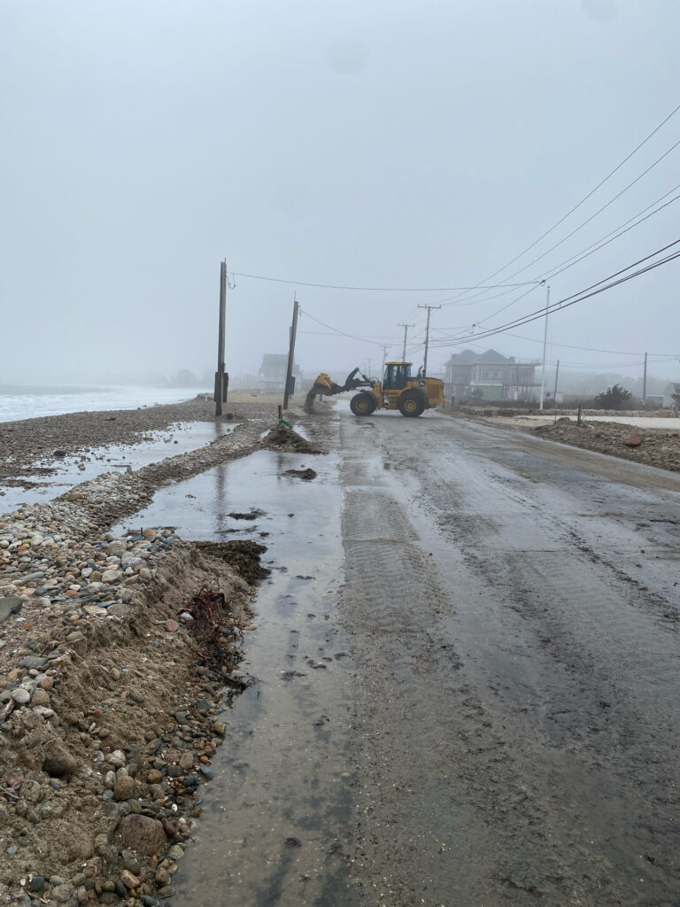 a road with a tractor on it (MyCoast AI)