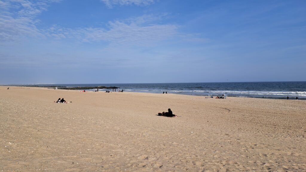 a group of people on a beach (MyCoast AI)