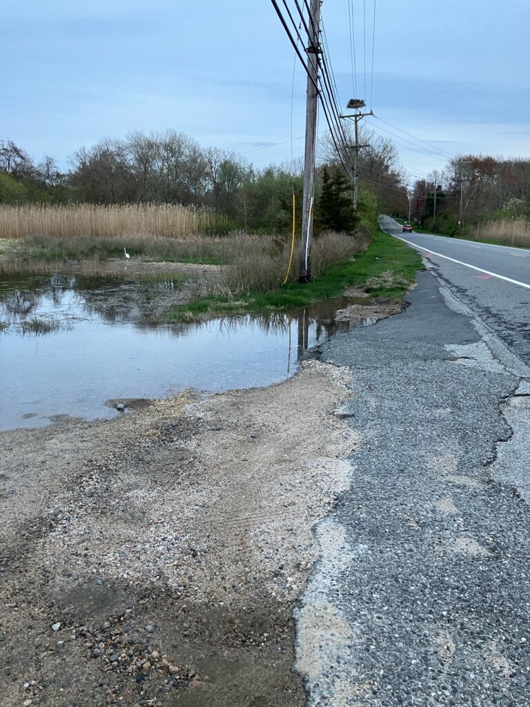 a road with water on the side (MyCoast AI)