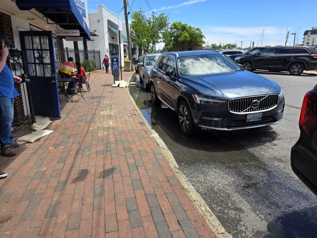 a car parked on a brick road (MyCoast AI)