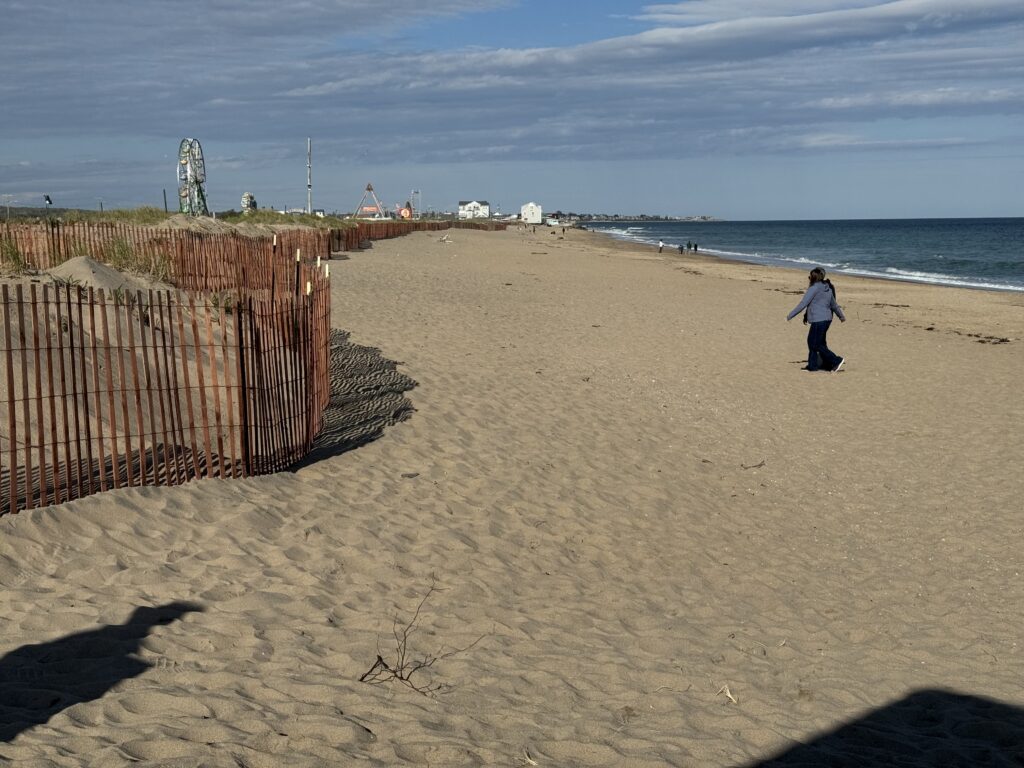 a person walking on a beach (MyCoast AI)