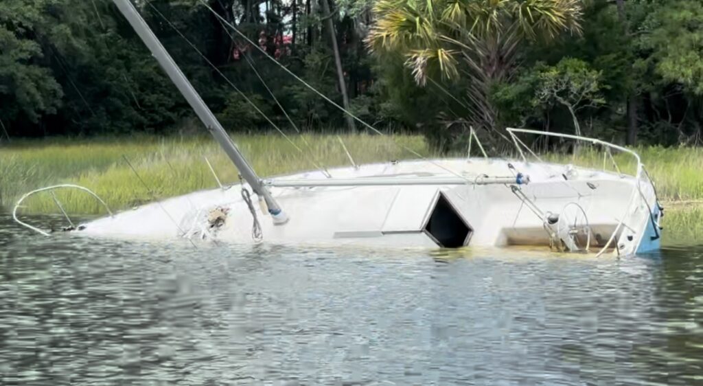 a boat in the water (MyCoast AI)