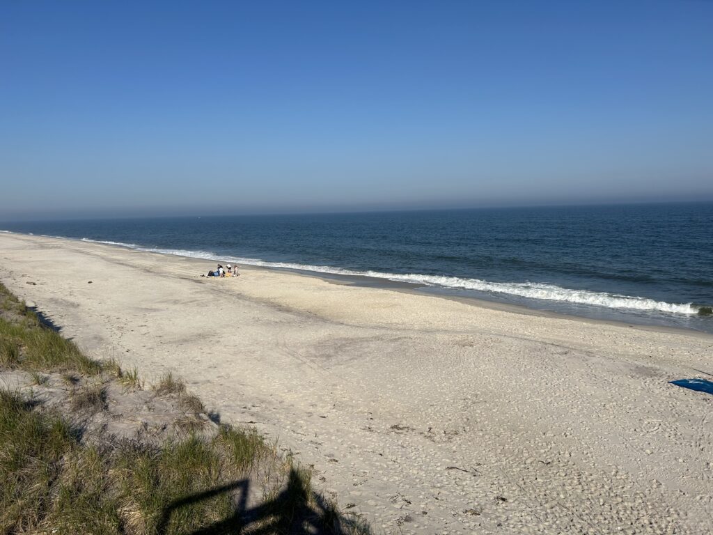 a beach with people on it (MyCoast AI)