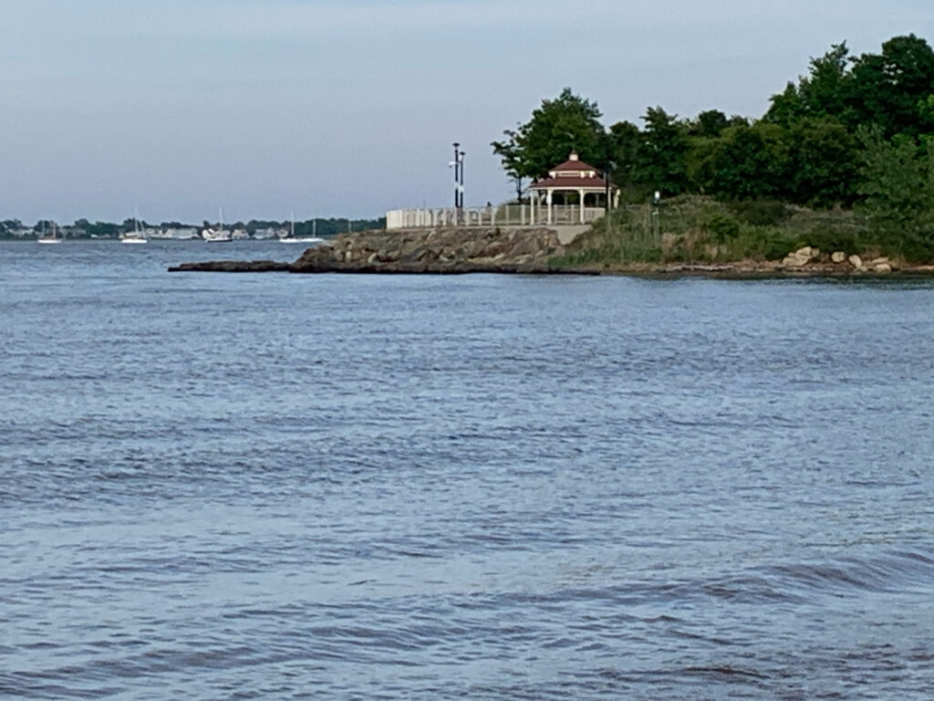 a small island with a building on it (MyCoast AI)