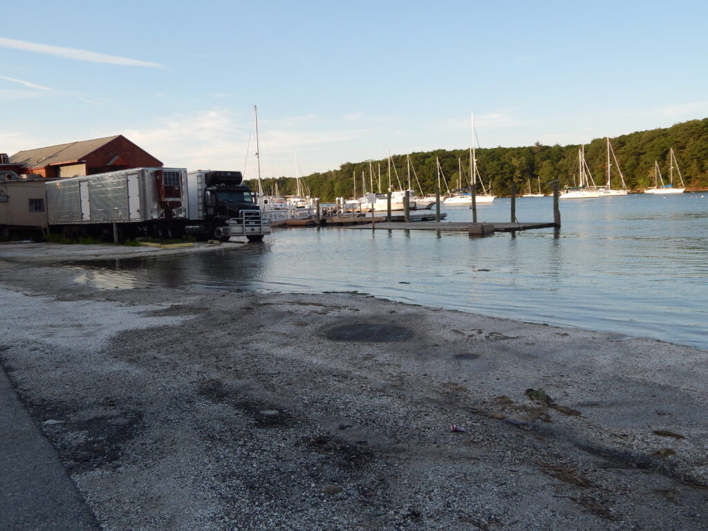 a truck parked on a dock (MyCoast AI)