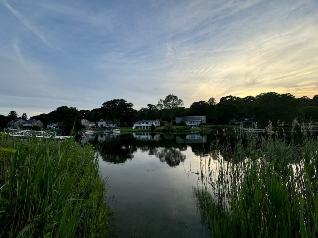 a body of water with boats and buildings in the background (MyCoast AI)