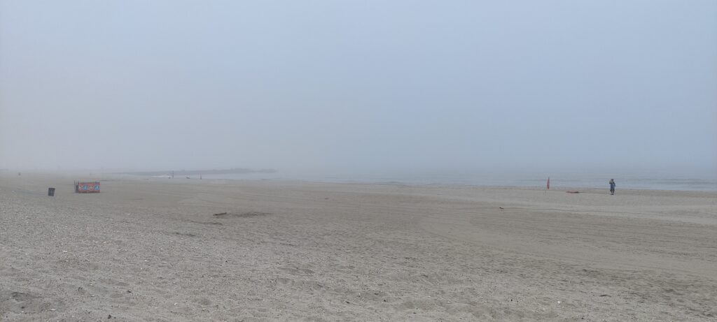 a person walking in a desert (MyCoast AI)