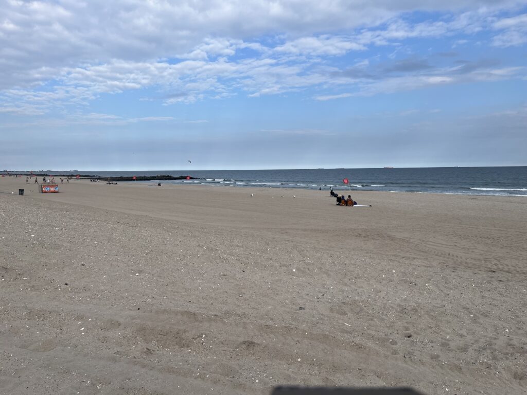 a group of people on a beach (MyCoast AI)