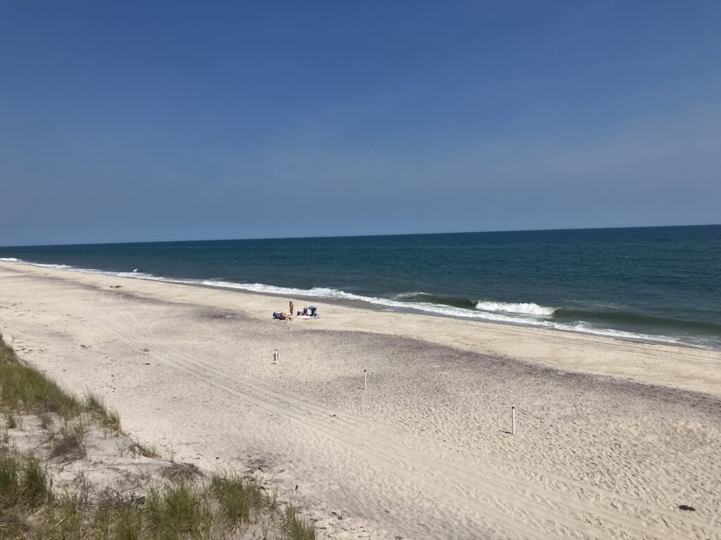 a beach with people on it (MyCoast AI)