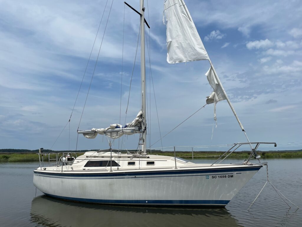 a sailboat on the water (MyCoast AI)