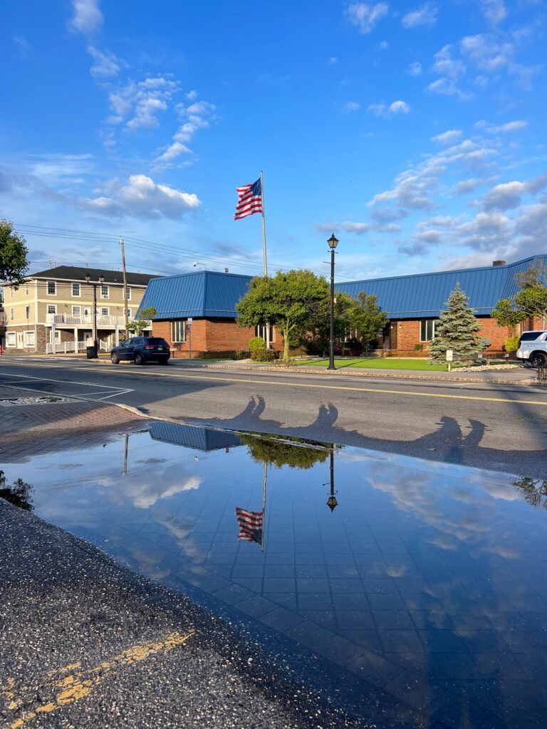 a building with a flag on top (MyCoast AI)