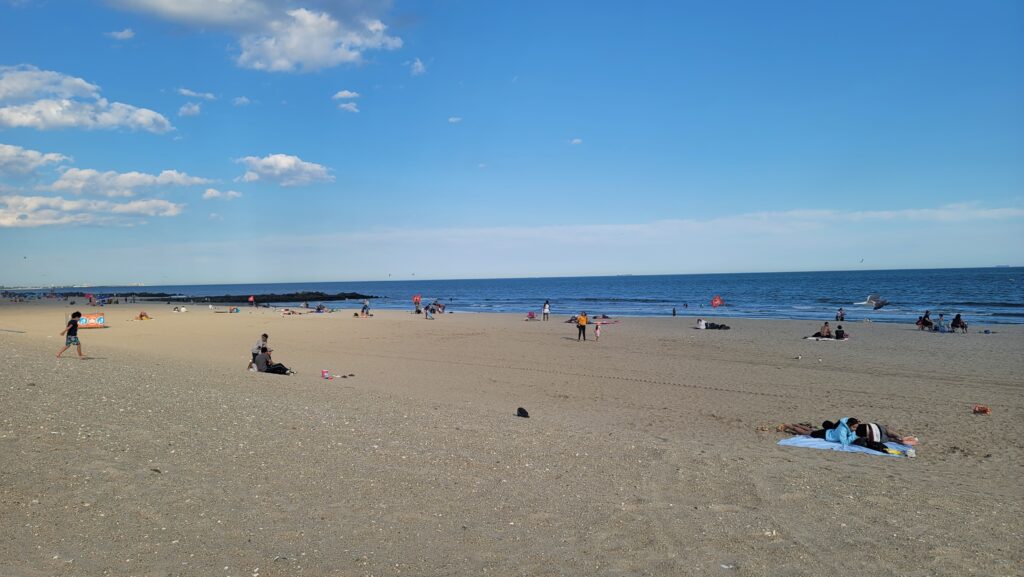 people on a beach (MyCoast AI)