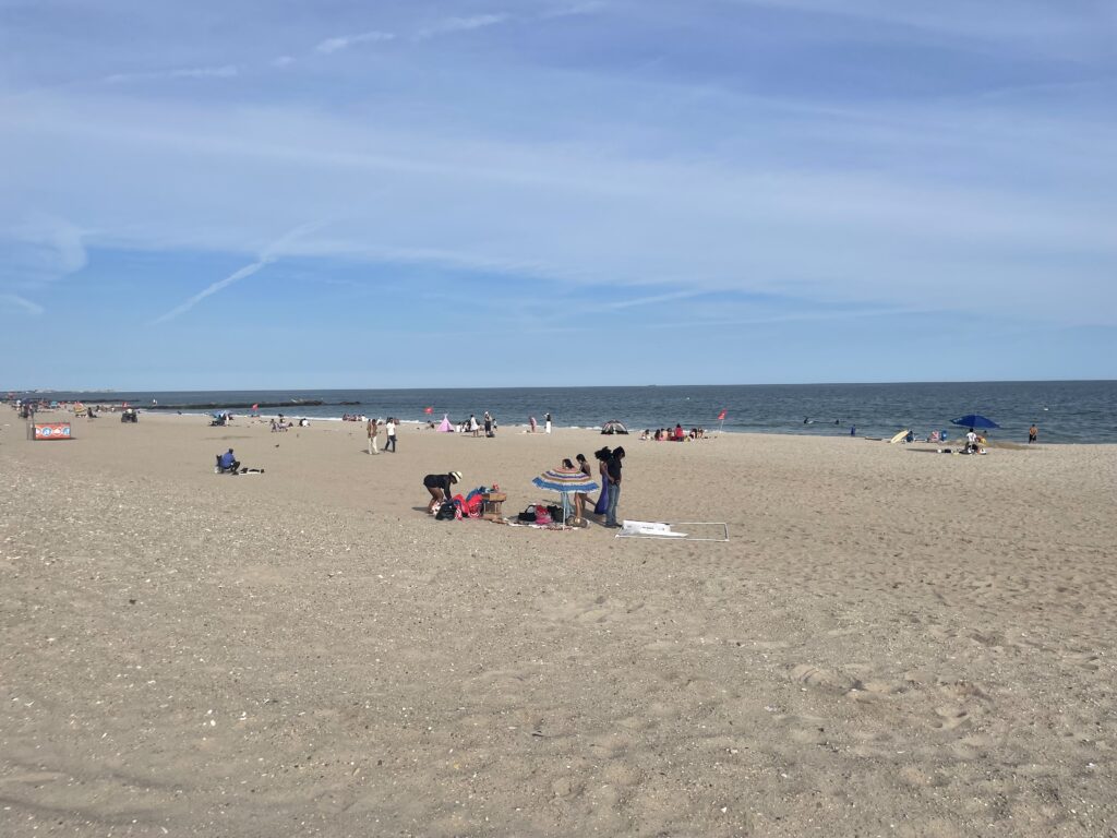 people on a beach (MyCoast AI)