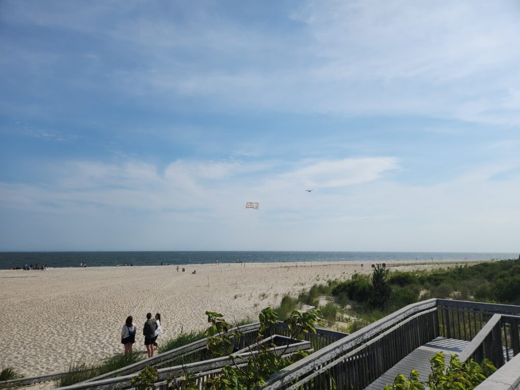 people walking on a beach (MyCoast AI)