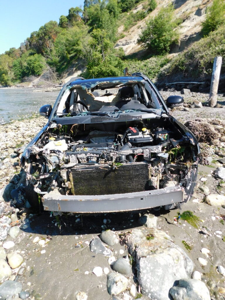 a car that has been involved in a accident (MyCoast AI)