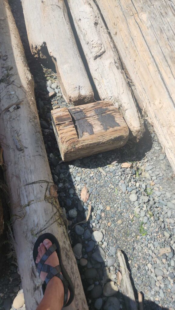 a person's feet on a wooden deck (MyCoast AI)