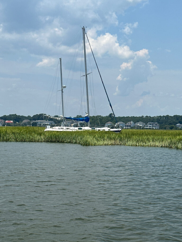 a sailboat on the water (MyCoast AI)