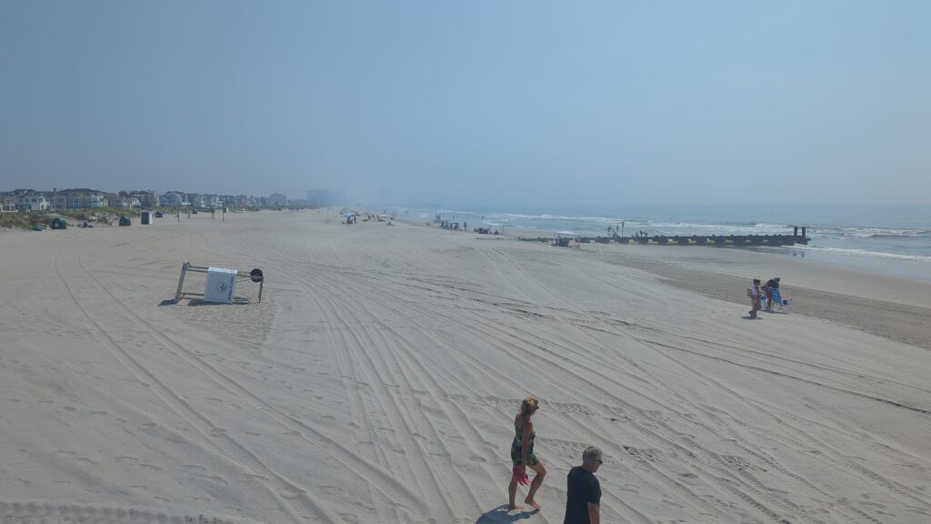 people walking on a beach (MyCoast AI)