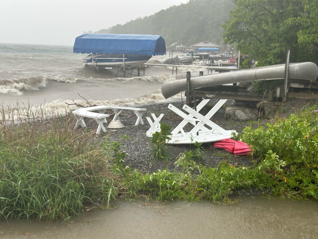 a broken airplane on the beach (MyCoast AI)