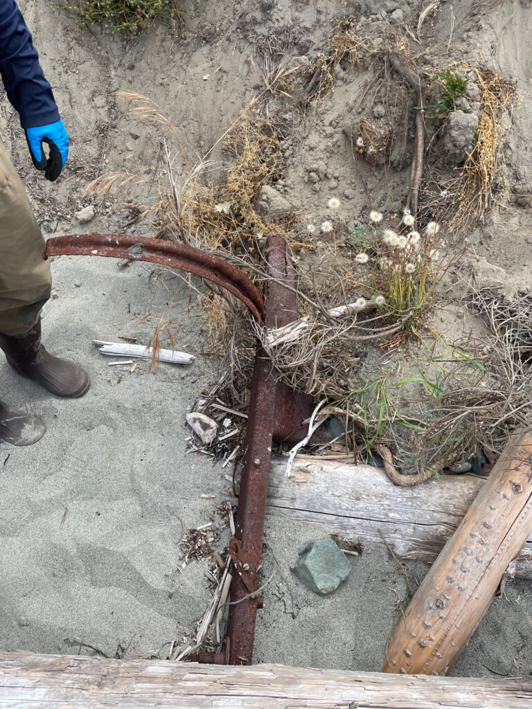 a pipe in the ground (MyCoast AI)