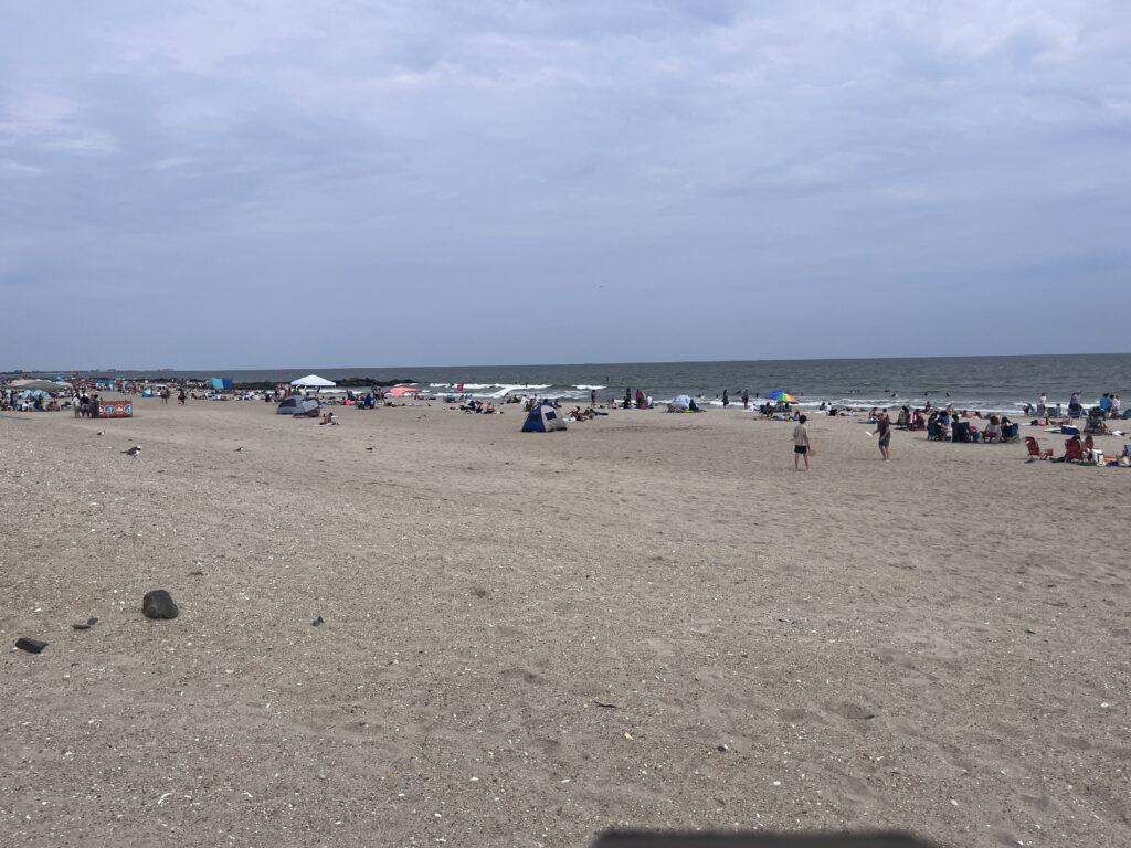 people on a beach (MyCoast AI)