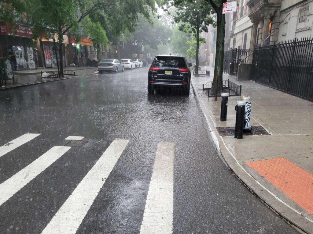 a car is parked on the side of a road (MyCoast AI)