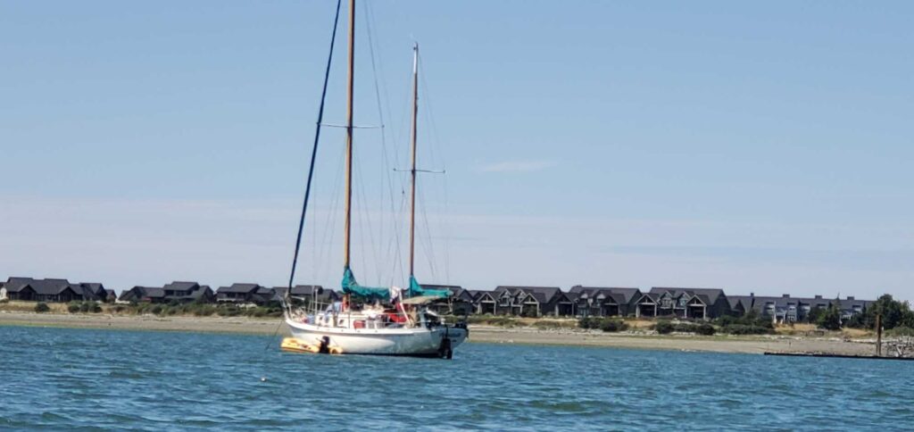 a sailboat in the water (MyCoast AI)