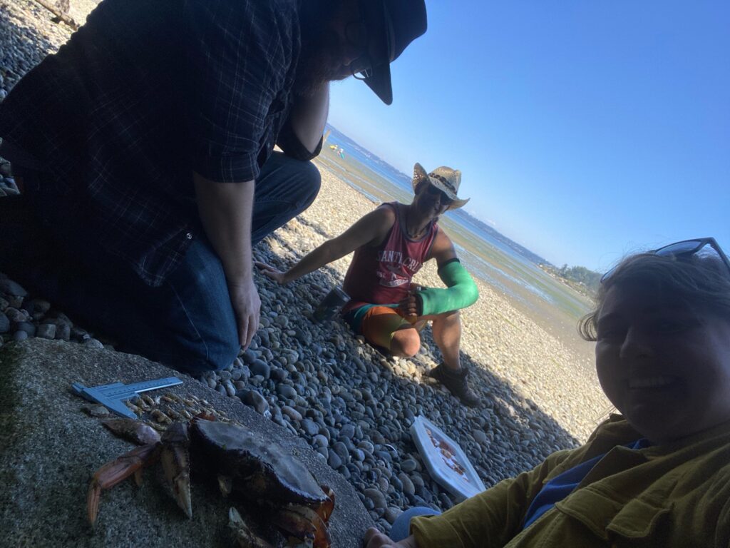 a man and a woman on a rocky beach (MyCoast AI)