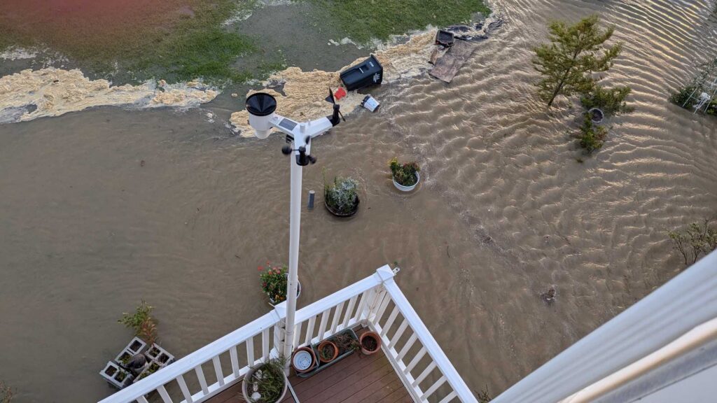 a drone flying over a sandy area (MyCoast AI)