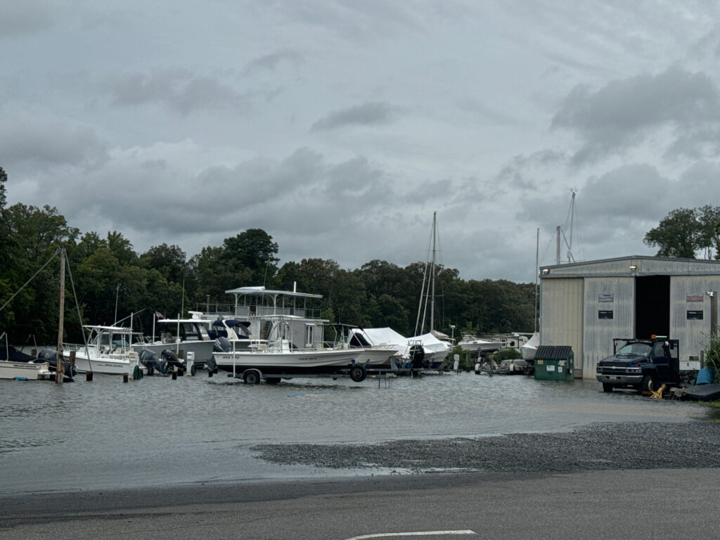 a group of boats sit in a harbor (MyCoast AI)