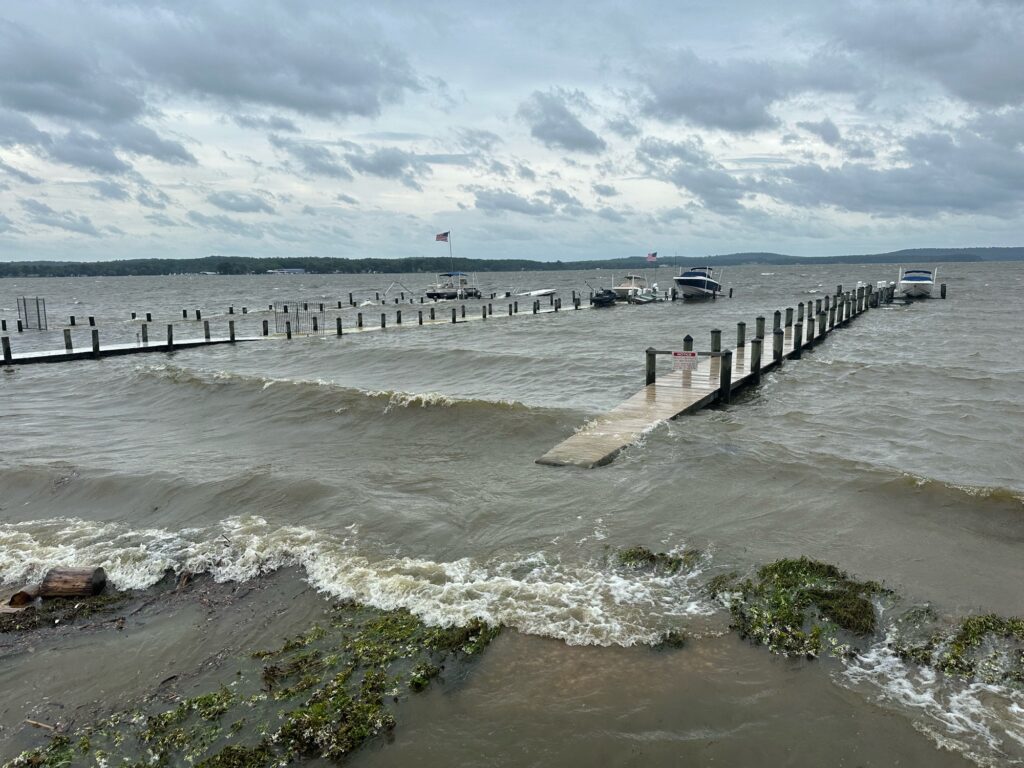 a pier with cars on it (MyCoast AI)