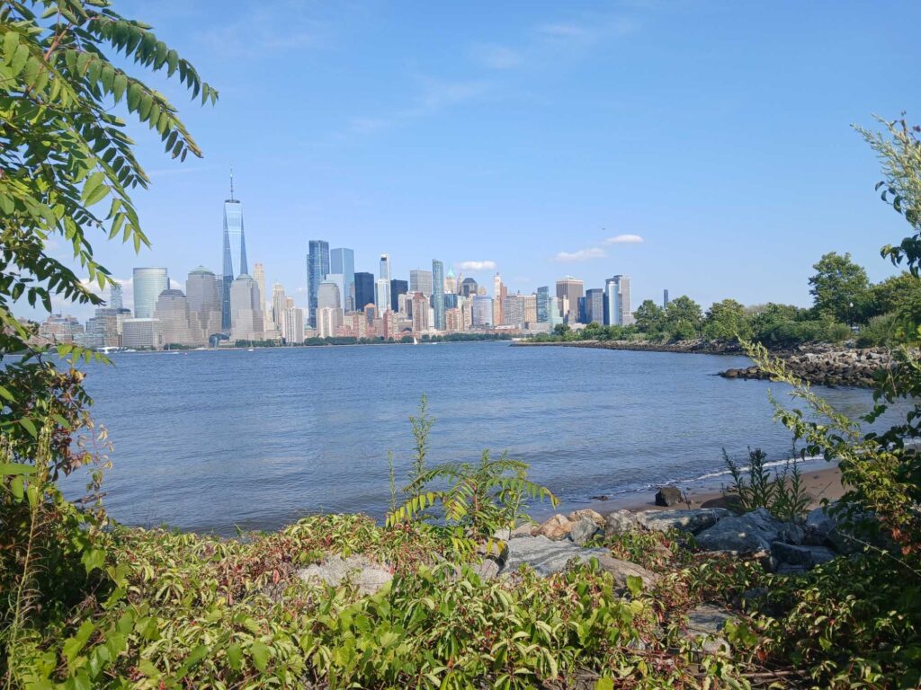 a city skyline across a body of water (MyCoast AI)