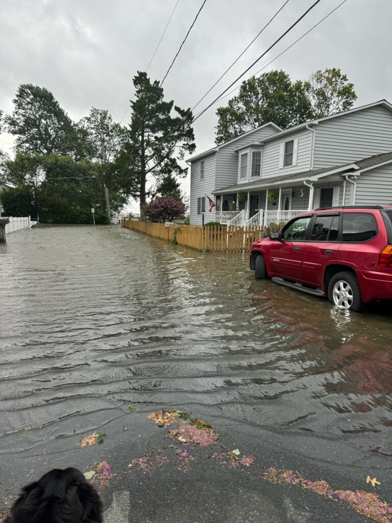 a car parked in a flooded street (MyCoast AI)